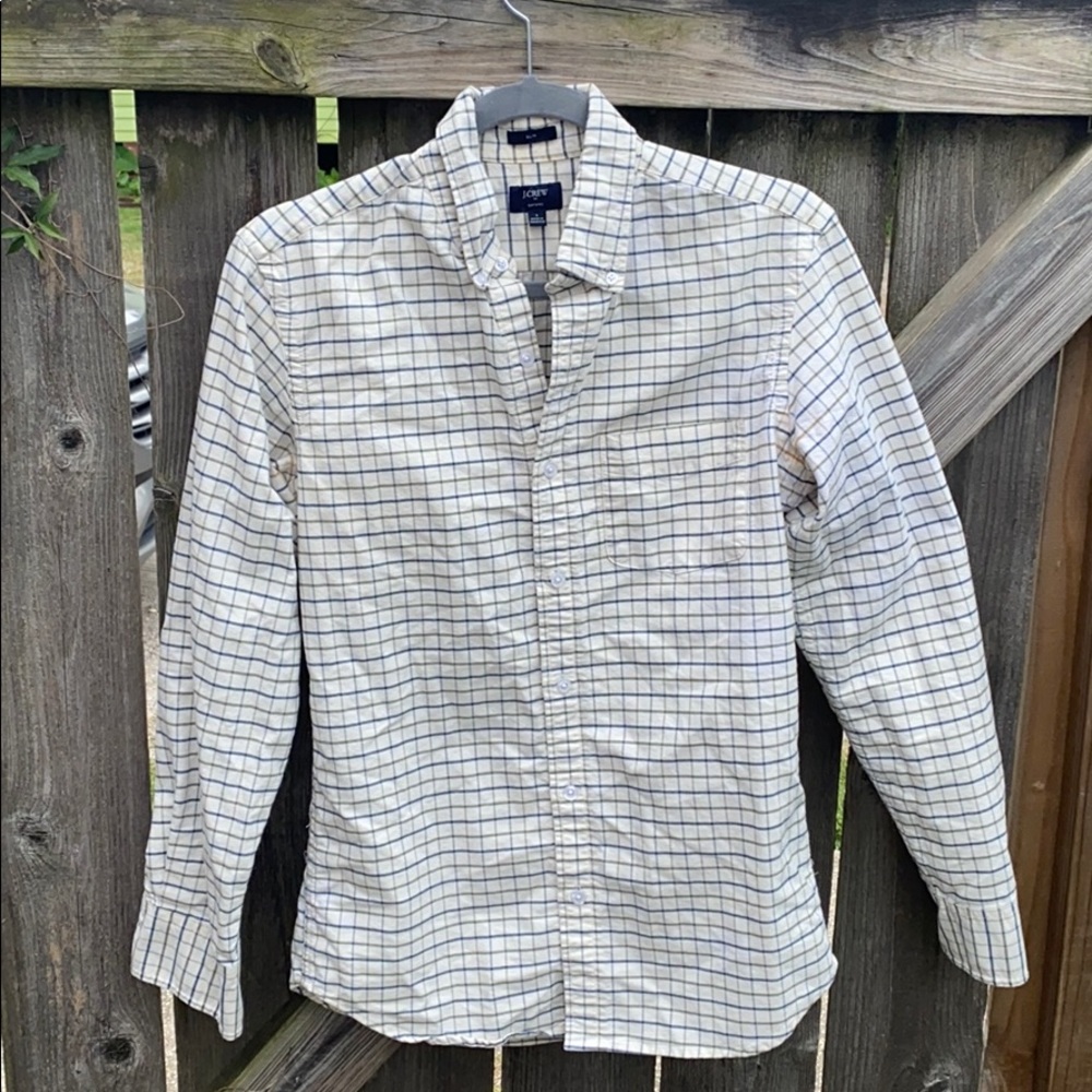 J. Crew Men’s Oxford Slim Plaid